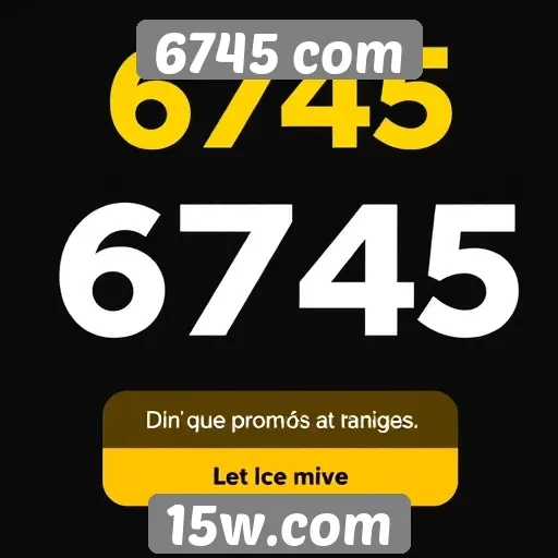 Promoções atrativas no site 6745 com para novos usuários